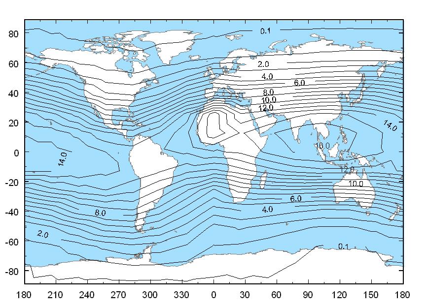 A vertical cutoff rigidity map for solar minimum