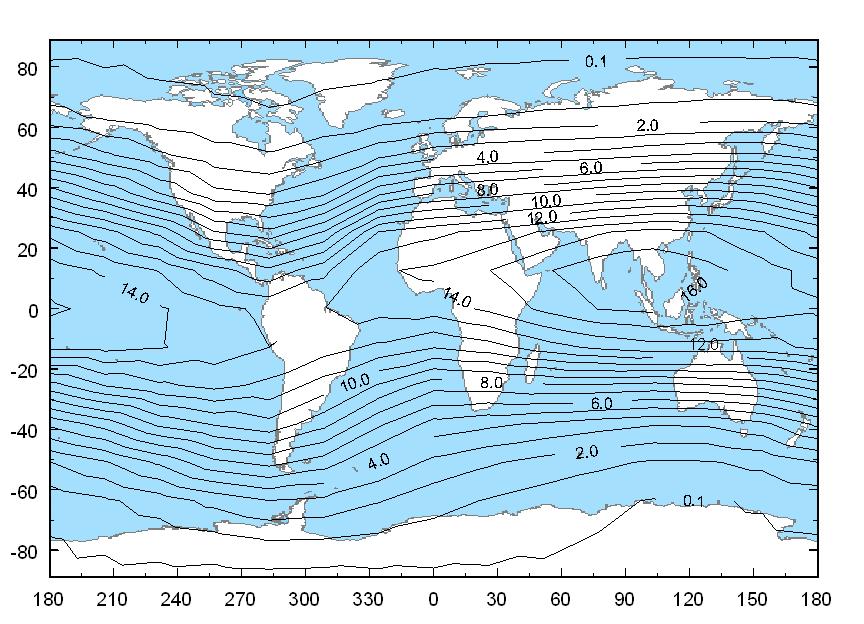 A vertical cutoff rigidity map for solar maximum